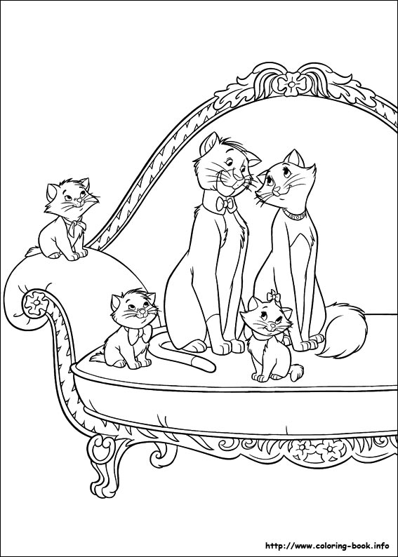 The Aristocats coloring picture